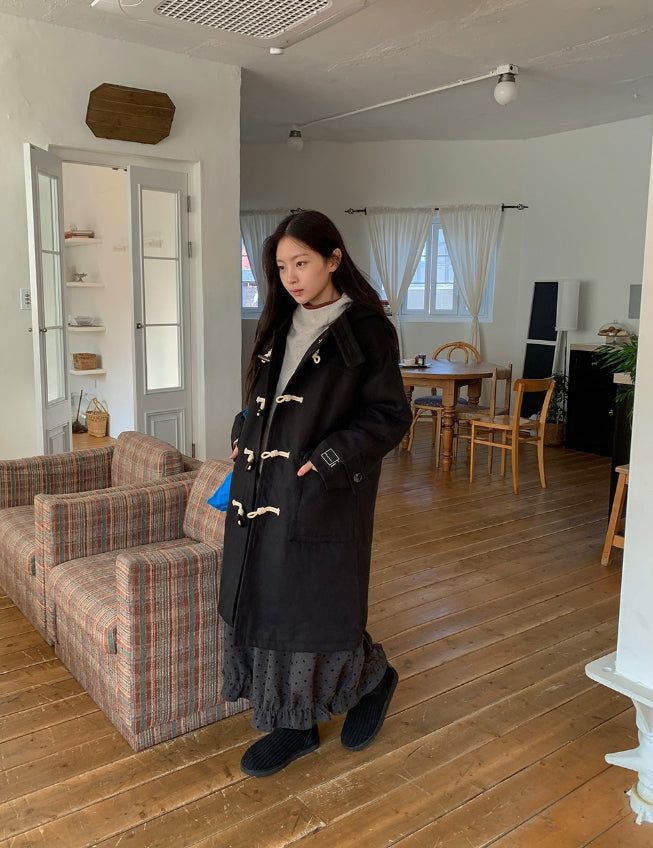 Kithe Quilted Hood Duffel Long Coat