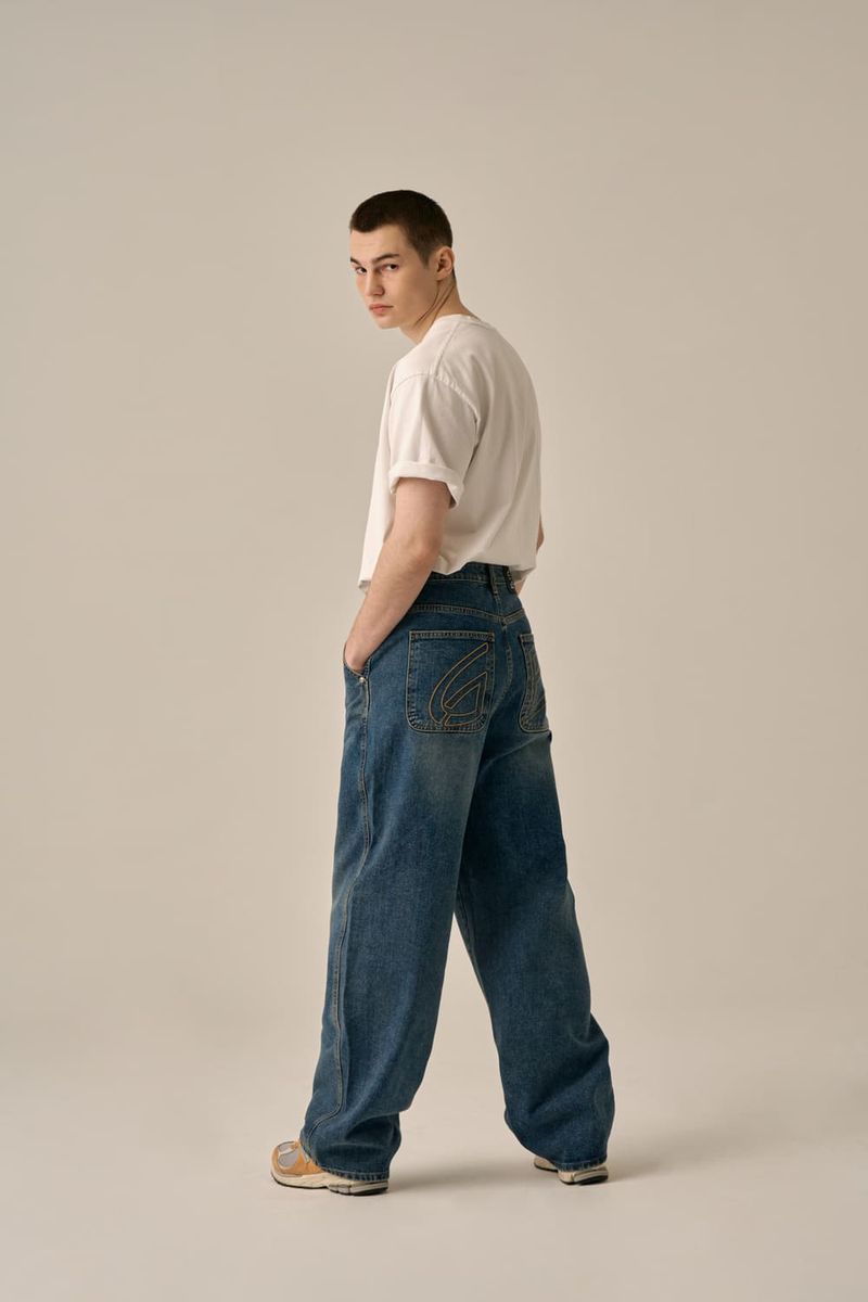 BACK LOGO WORK PANTS