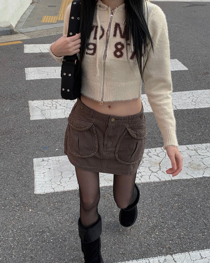 kyoive(コイブ)の「Y2K stud cargo skirt(Skirts)」