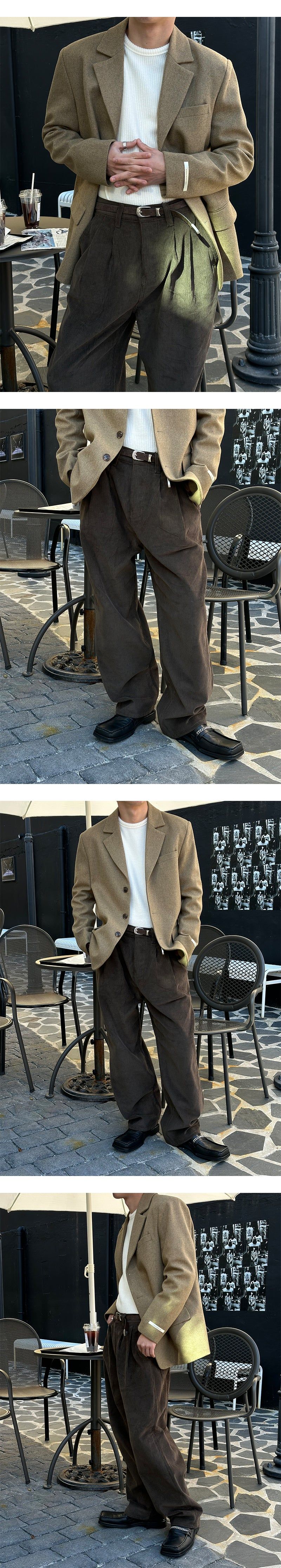 [F/W] Hard wool 3buttton blazer(2color)