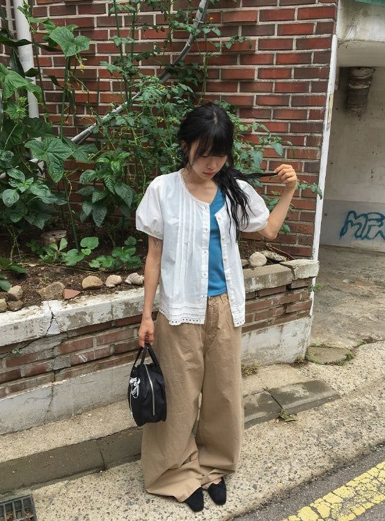 Orda Summer Cotton Wide Pants