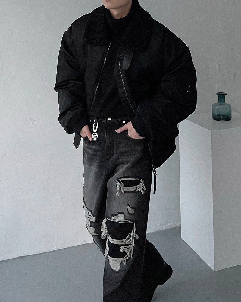 COZINESS（コジネス）の「WAW Mustang Detachable MA-1 Jumper (2 colors)（Jackets/Outerwear）」