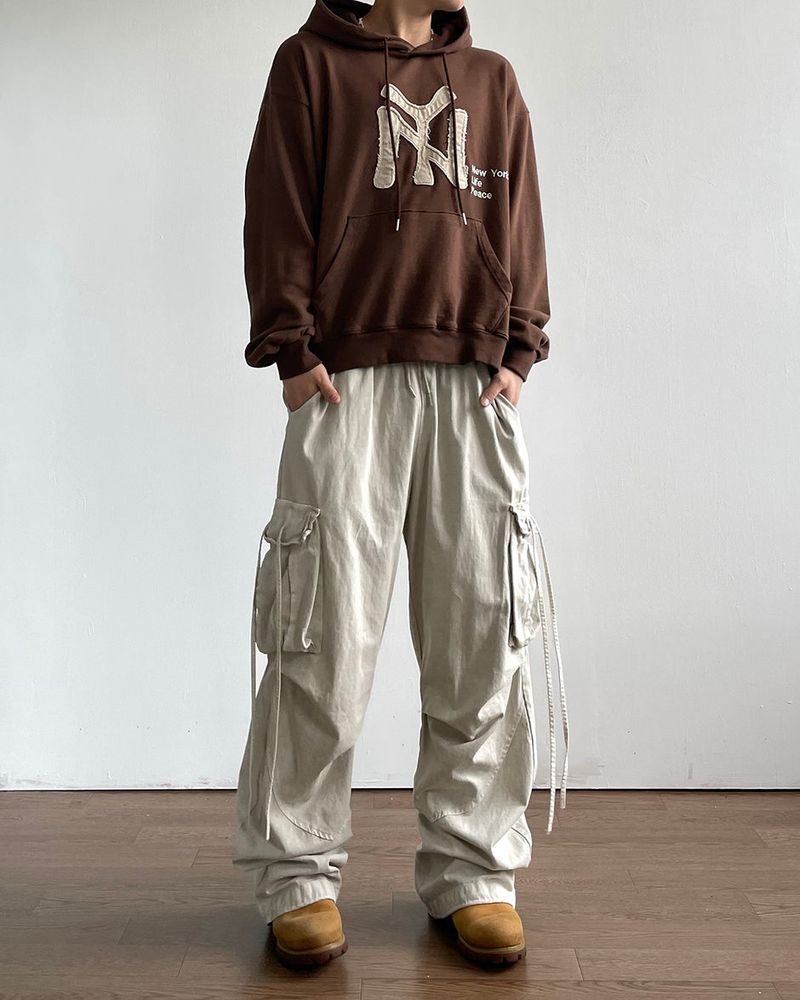 Rope Washing Cargo Pants