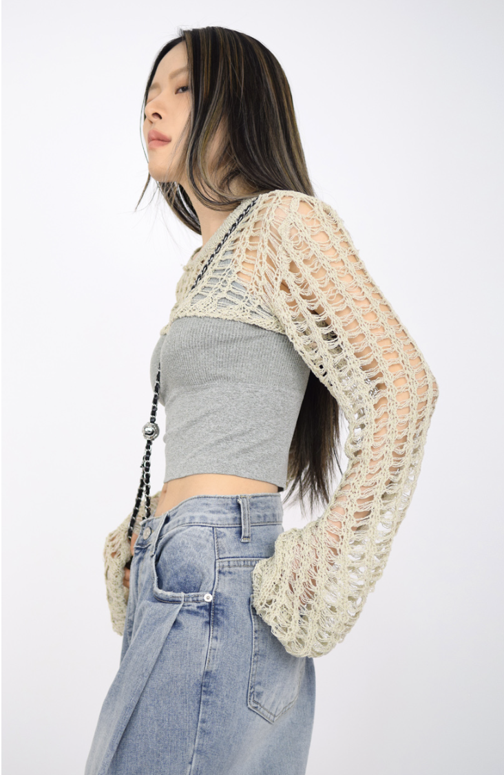 High-top Knit Bolero