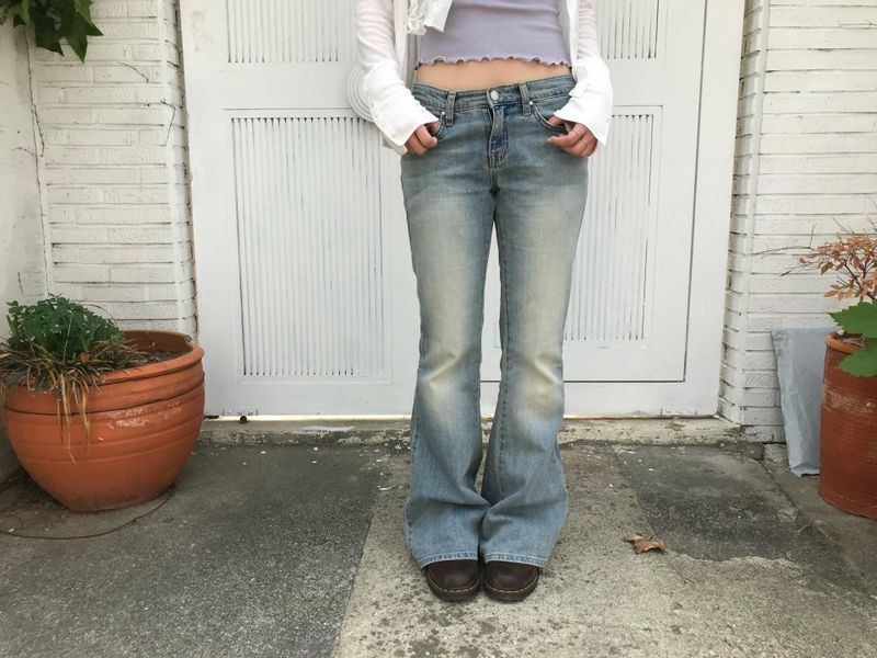 heka bootscut denim pants