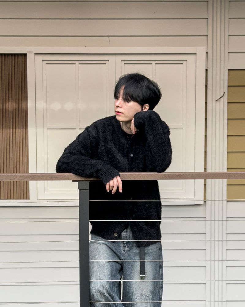 Halo Angora Round Cardigan