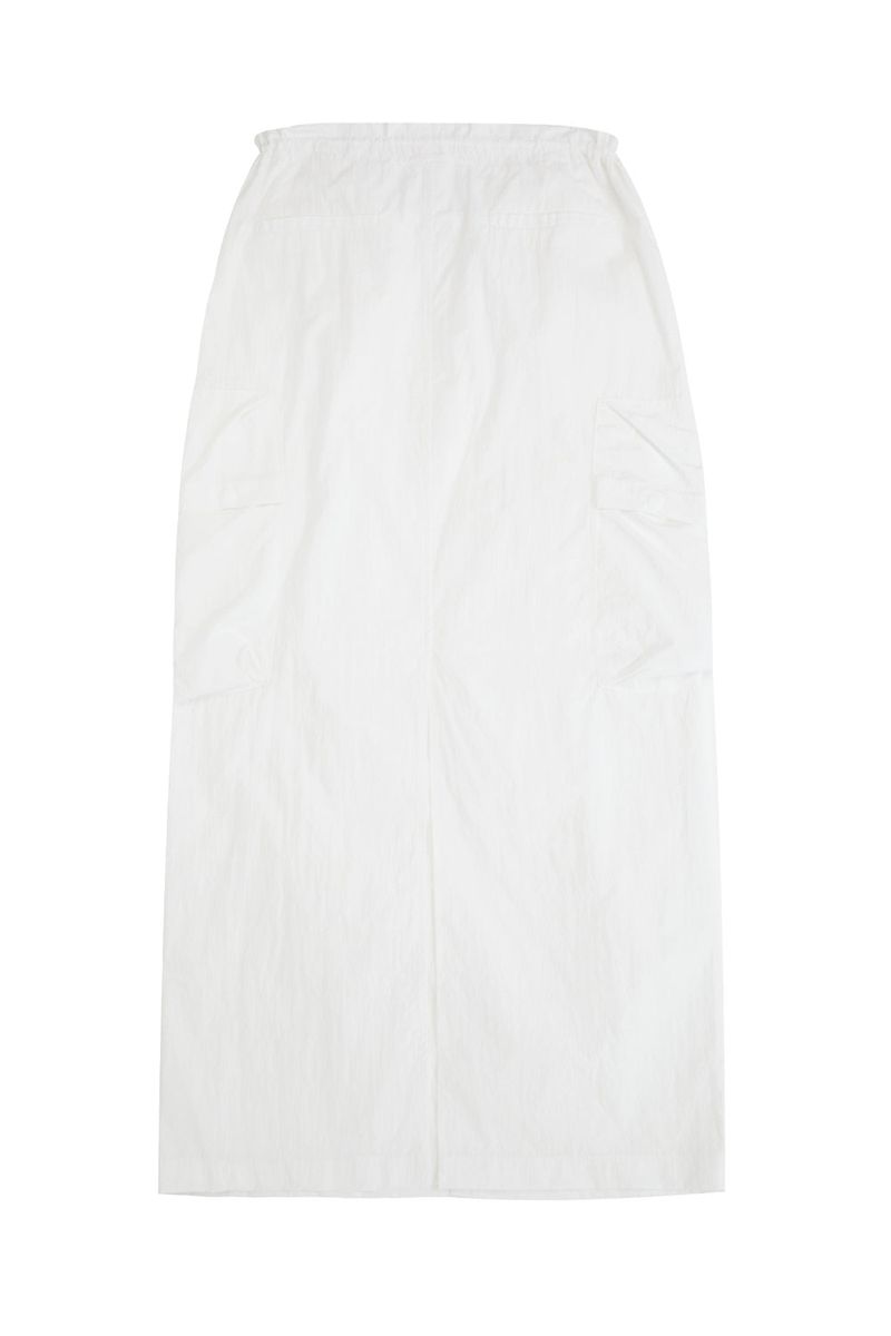 CARGO MAXI SKIRT_WHITE
