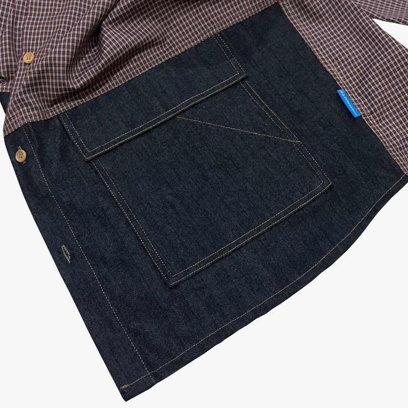 switch panel check shirt_black