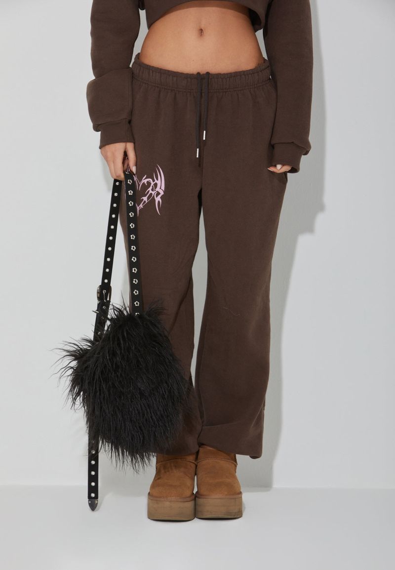 FLEECE HEART PANTS