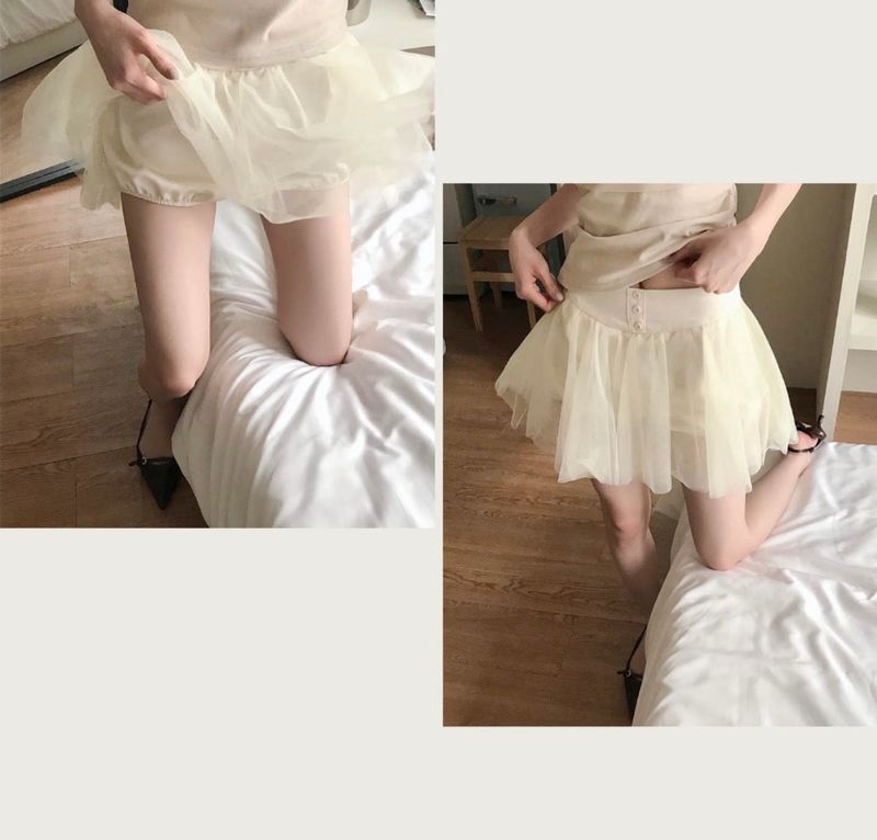 joan button sha lace mini sk