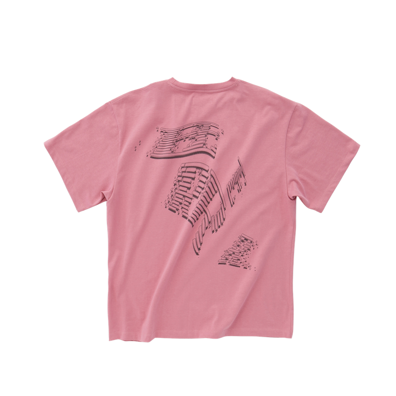 EEERRR letter graphic T-Shirt (Pink)