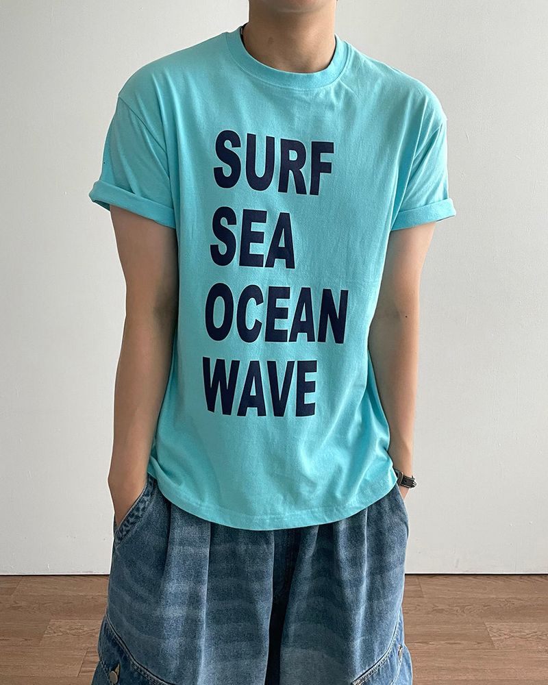 Mix Printing Short Sleeve T-shirt