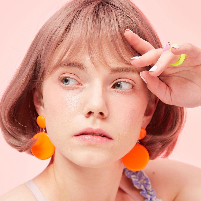 Round and Round - neon orange