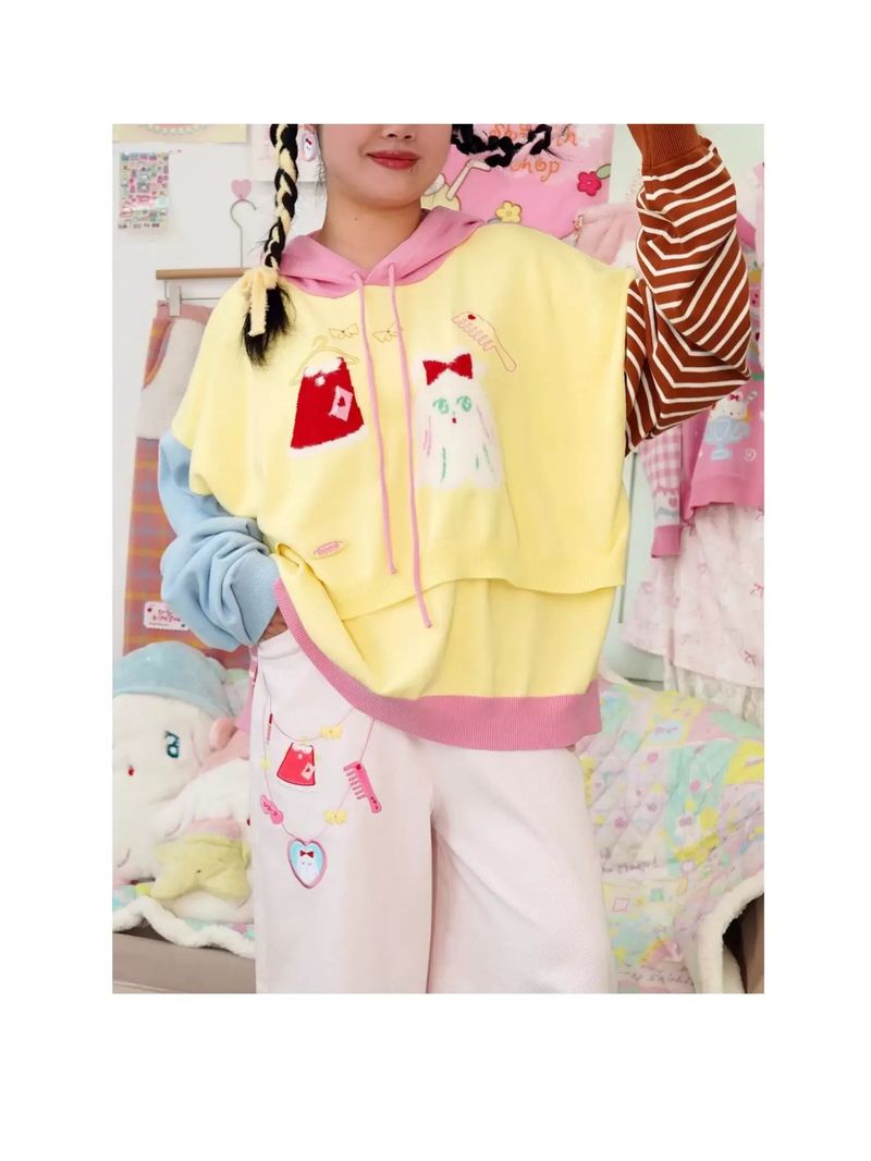 shishihshop（シーシーショップ）の「デザイン プルオーバー セーター（トップス）」