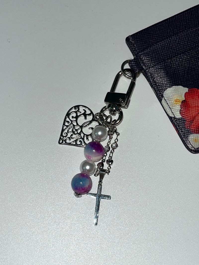 MADE vintage purple Keyring