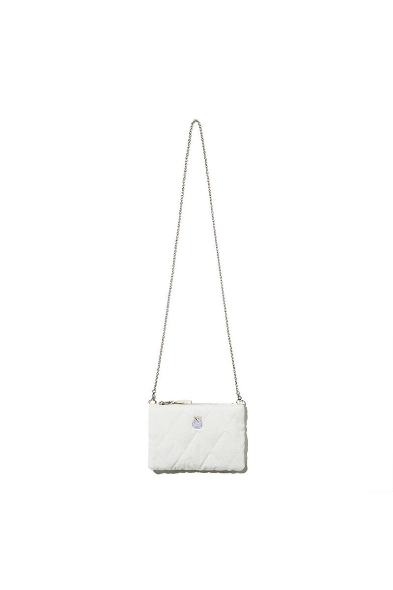 APIECEOFCAKE（ピースオブケイク）の「Quilting 2Way Mini Pouch_Ivory（Bags）」