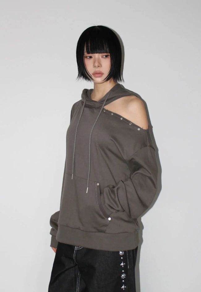 AAKE（アケ）の「CUTTING EYELET HOODIE（Tops）」