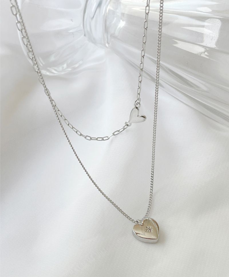 Twinkle Heart Layered Necklace