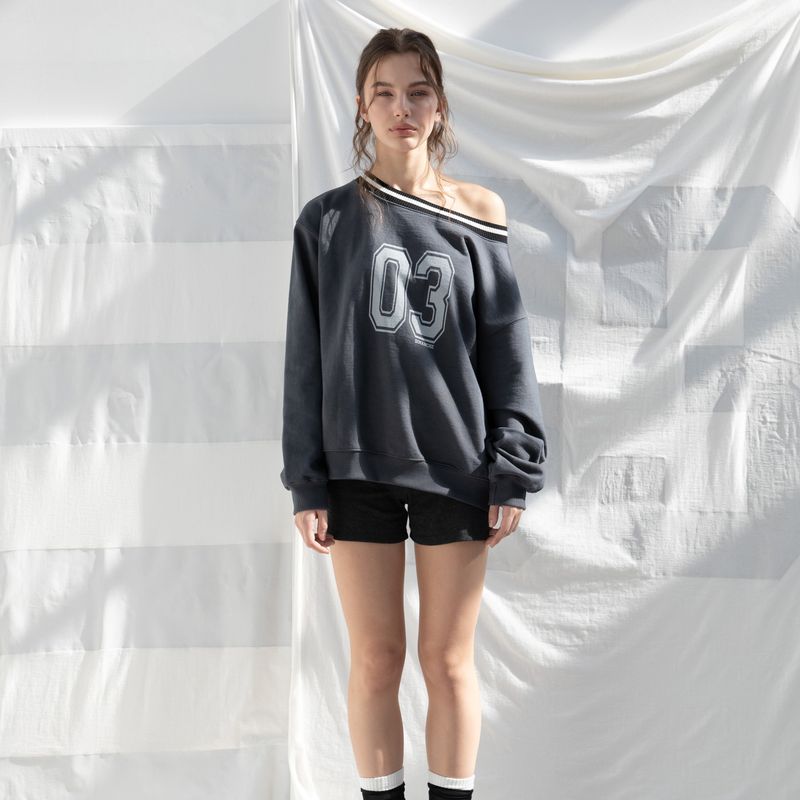 SPORTY OVERSIZE SWEATSHIRT (GREY)