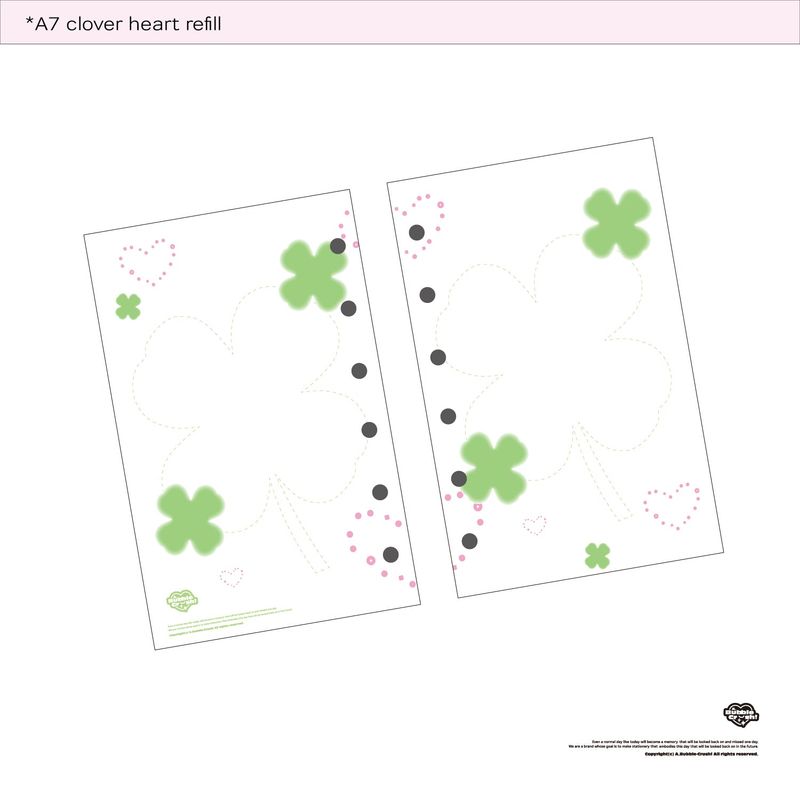 A7 clover heart refill