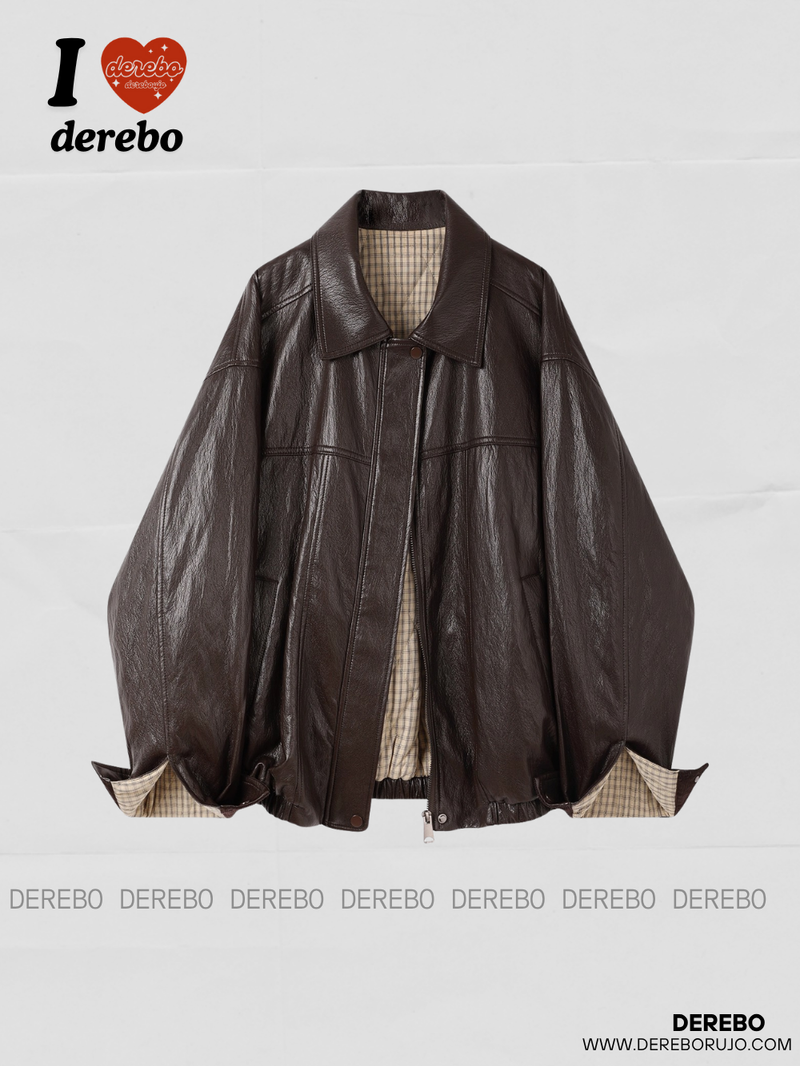 dereborujo（ドレボルゾー）の「ヘリテージキルティングハーフレザーコートジャケット（ジャケット/アウター）」