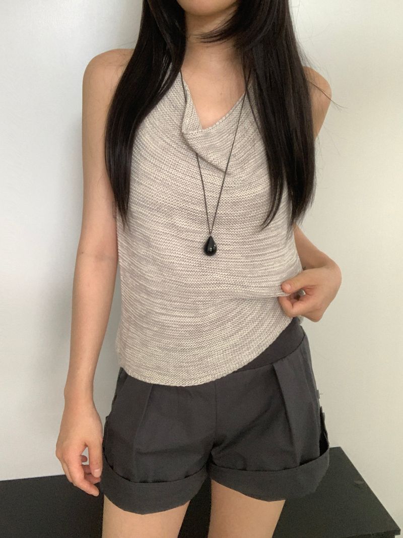 Teagan Roll-up Elastic-Waist Shorts