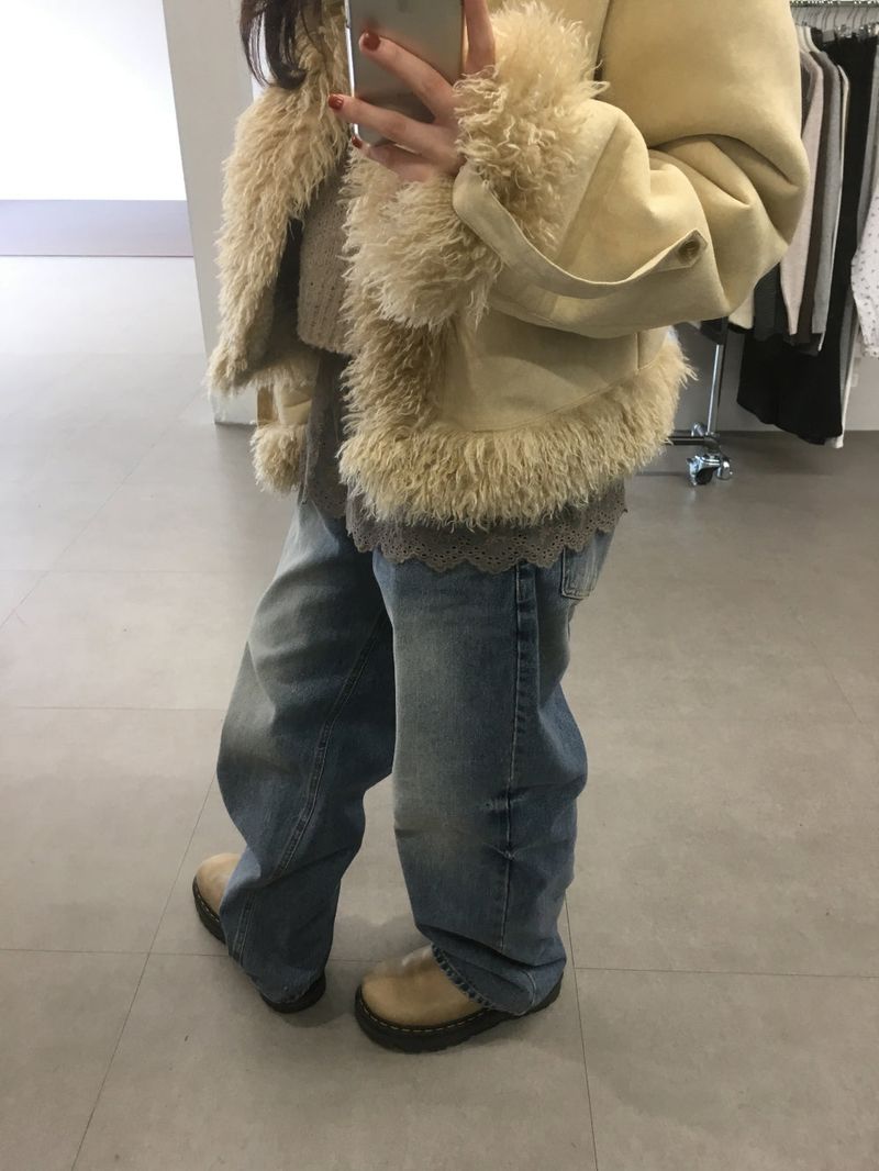 Side pinch sand denim (1color)