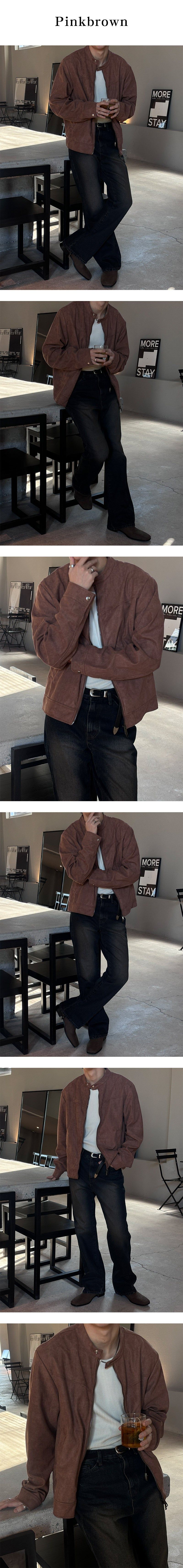 [S/F] Suede biker 2way jacket(3color)