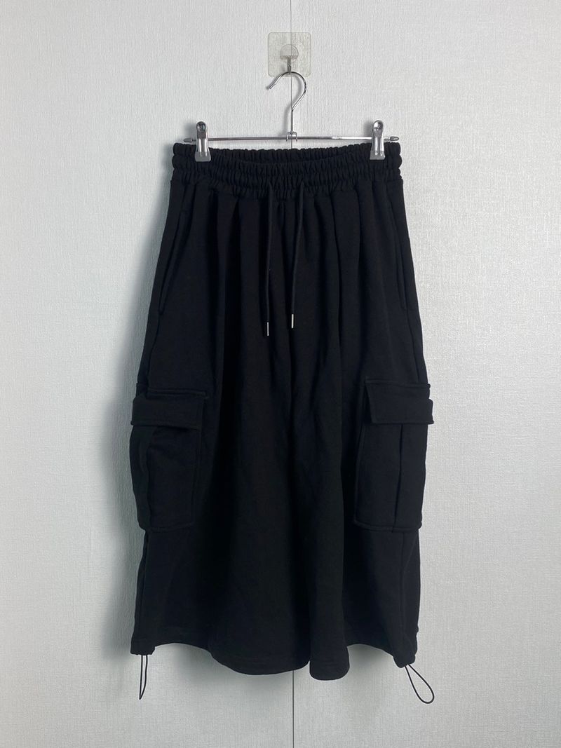 Terry Cargo Sweat String Half Pants 3C