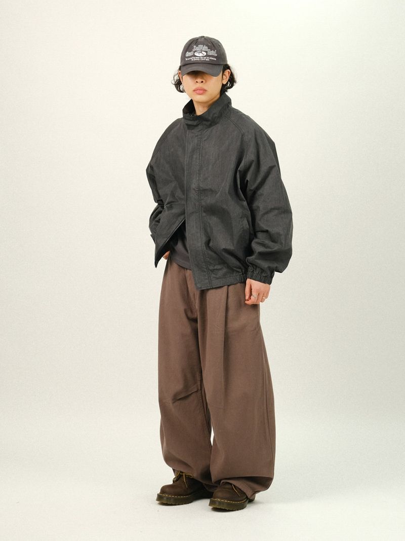 TH Washed CN Crop High-neck Jacket