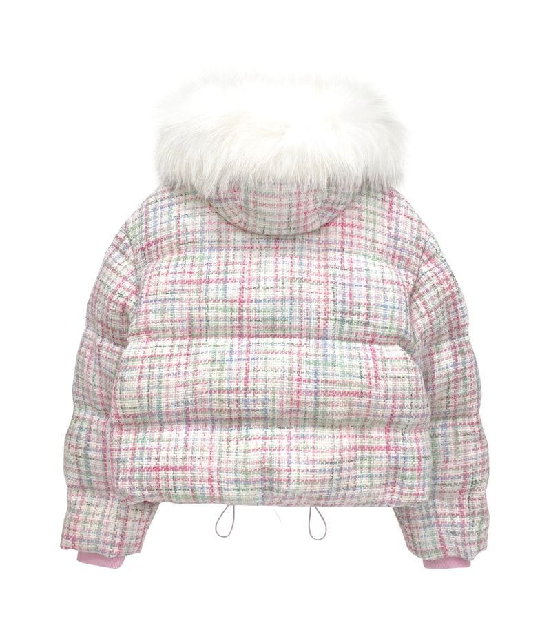 Tweed down jacket