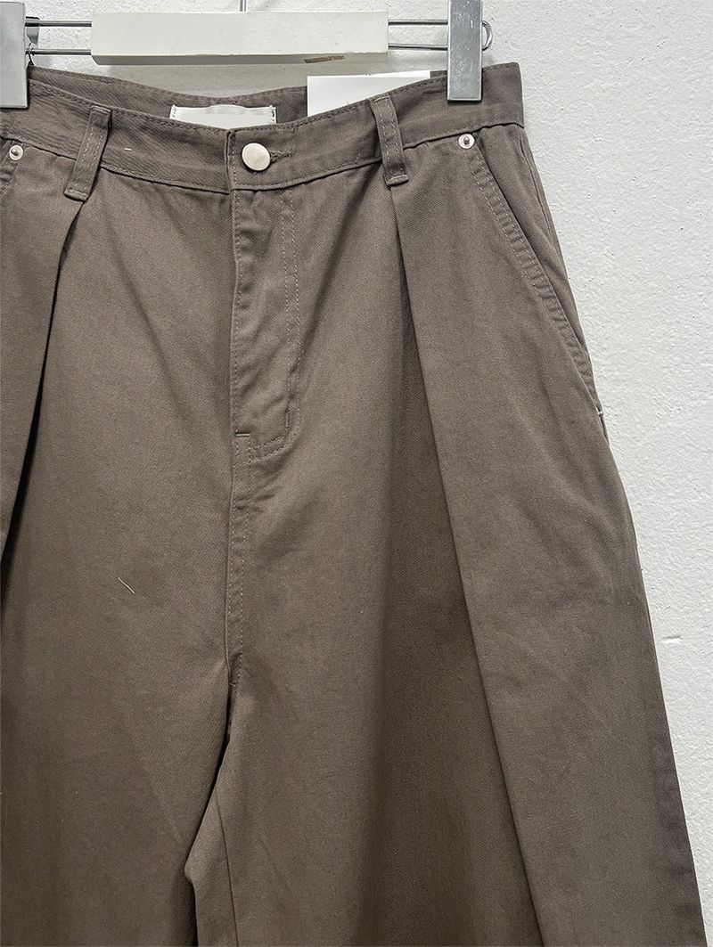 CURVED TUCK BALLOON PANTS (2C)