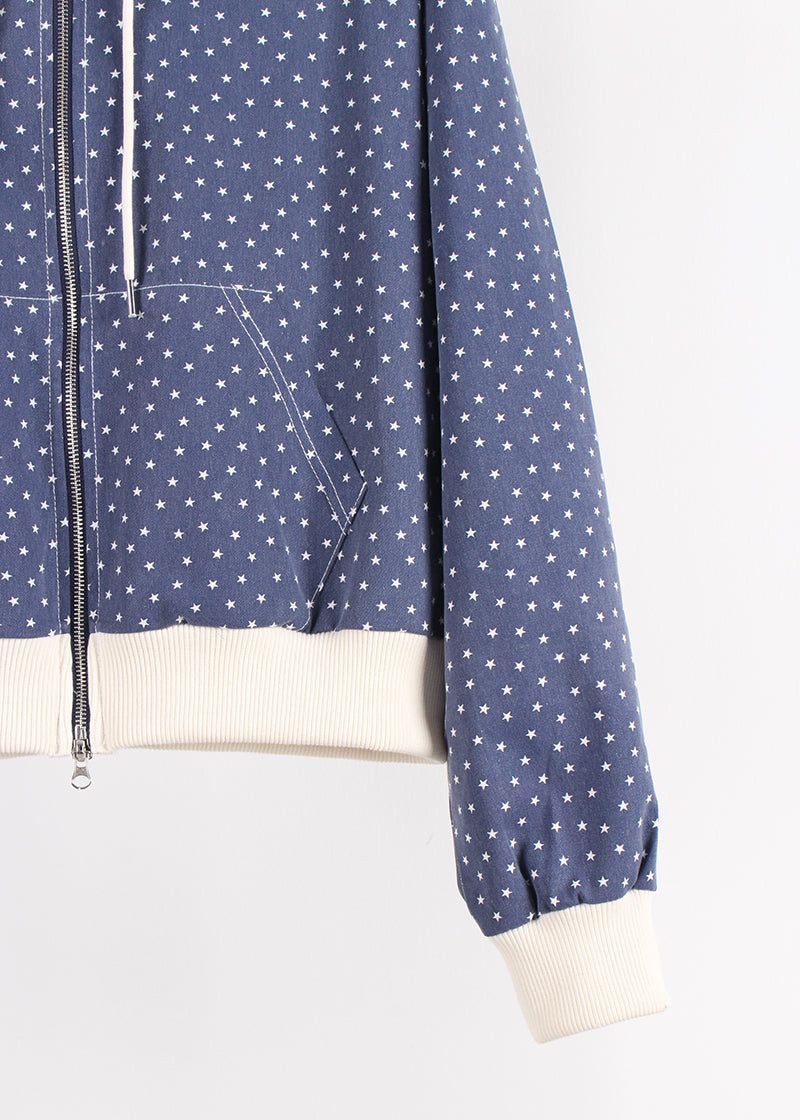 STAR PIGMENT HOOD ZIP-UP