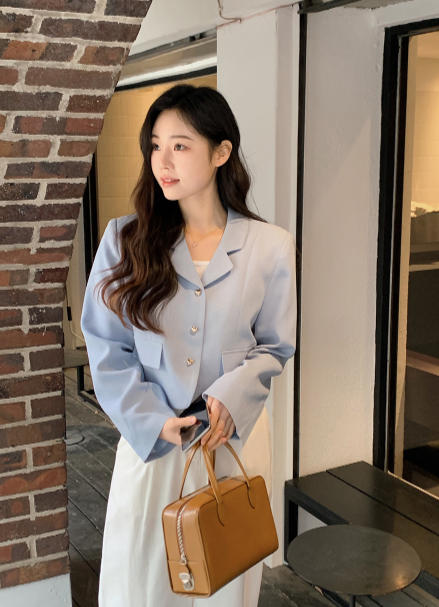 SHOPPERLAND（ショッパーランド）の「ラブリーハートクロップジャケット (4color)（ジャケット/アウター）」