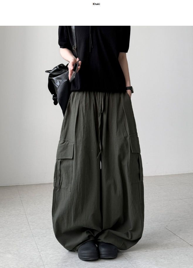 Linen Balloon Cargo Pants