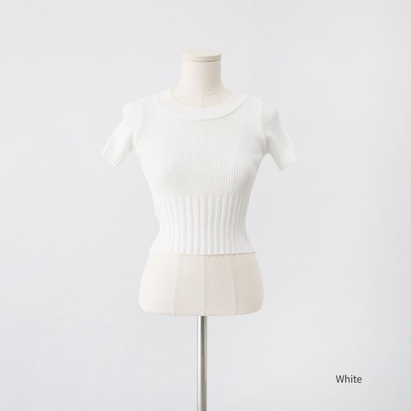 ベルラウンドゴルジクロップT