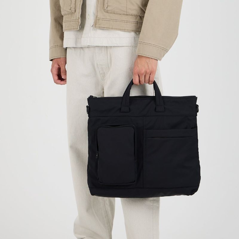Memory Canvas Cross Tote Bag_Black
