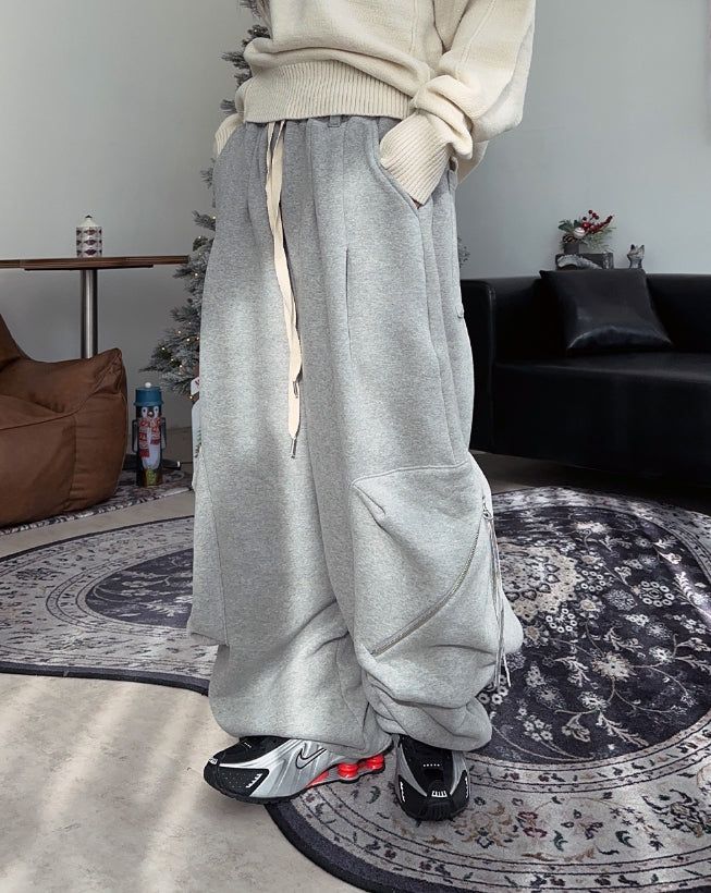 DL Zipper Cargo Brushed Pants