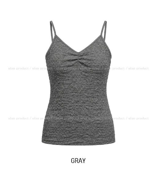 Bubble Lace Shirred Sleeveless