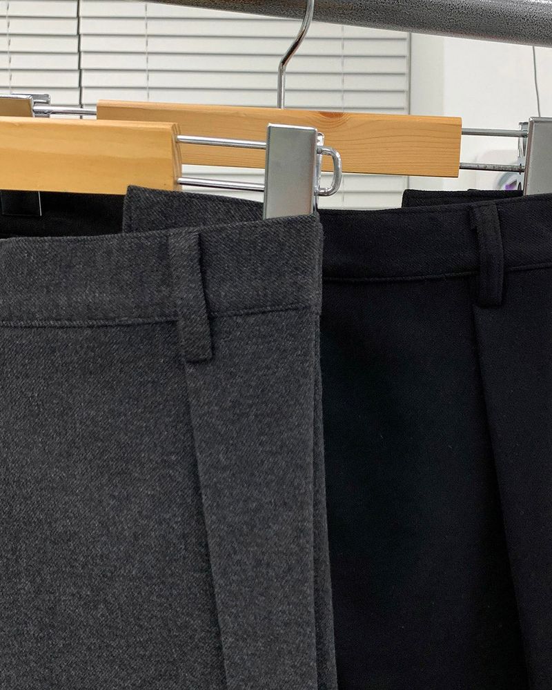 CH Napping Pintuck Wide Slacks (2 colors)