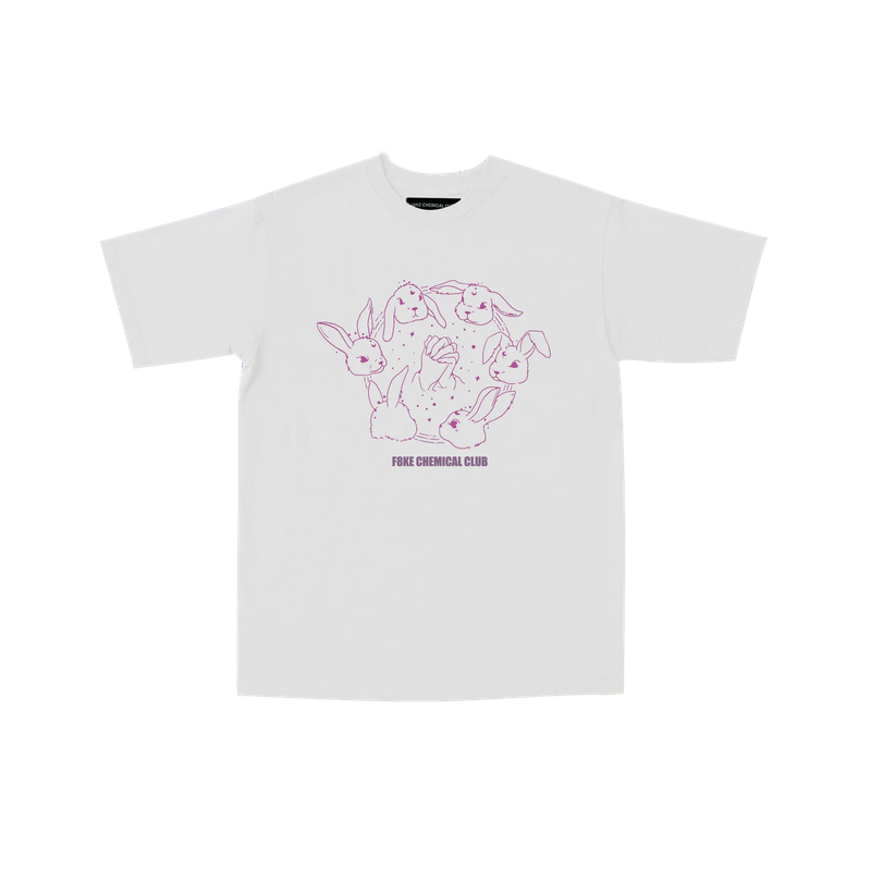 LUCKY BUNNY TEE SHIRT WHITE