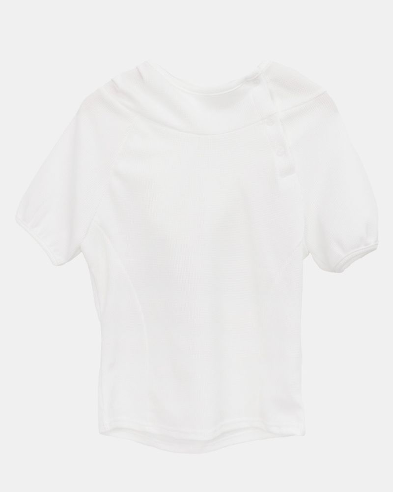 Tern High-Neck Hood Button T-Shirt