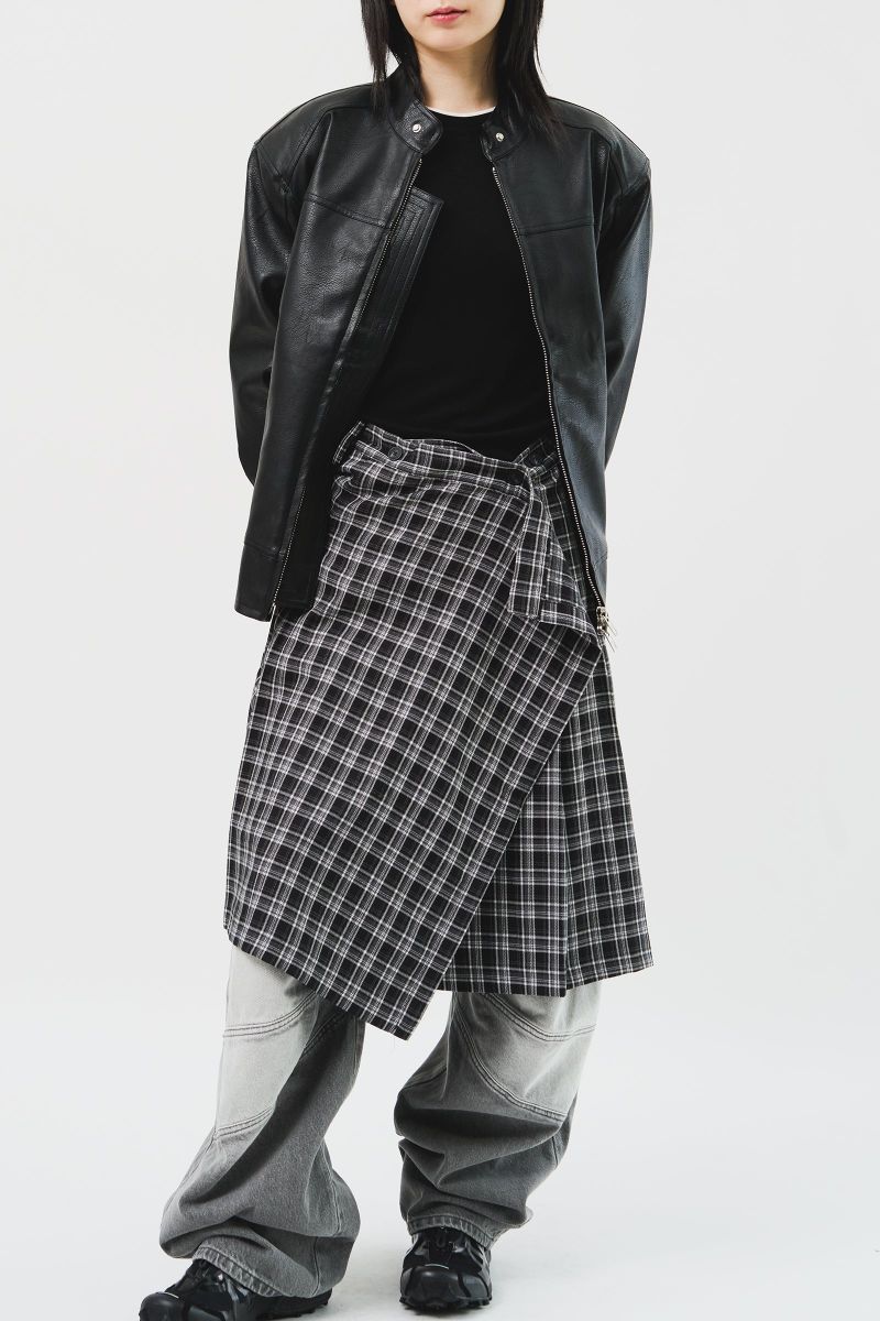 Burn Leather jacket (3color)