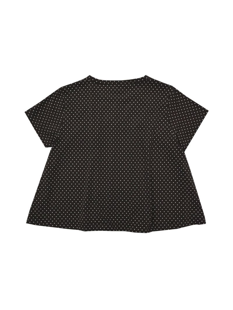 Dot Flared Tee (Brown)