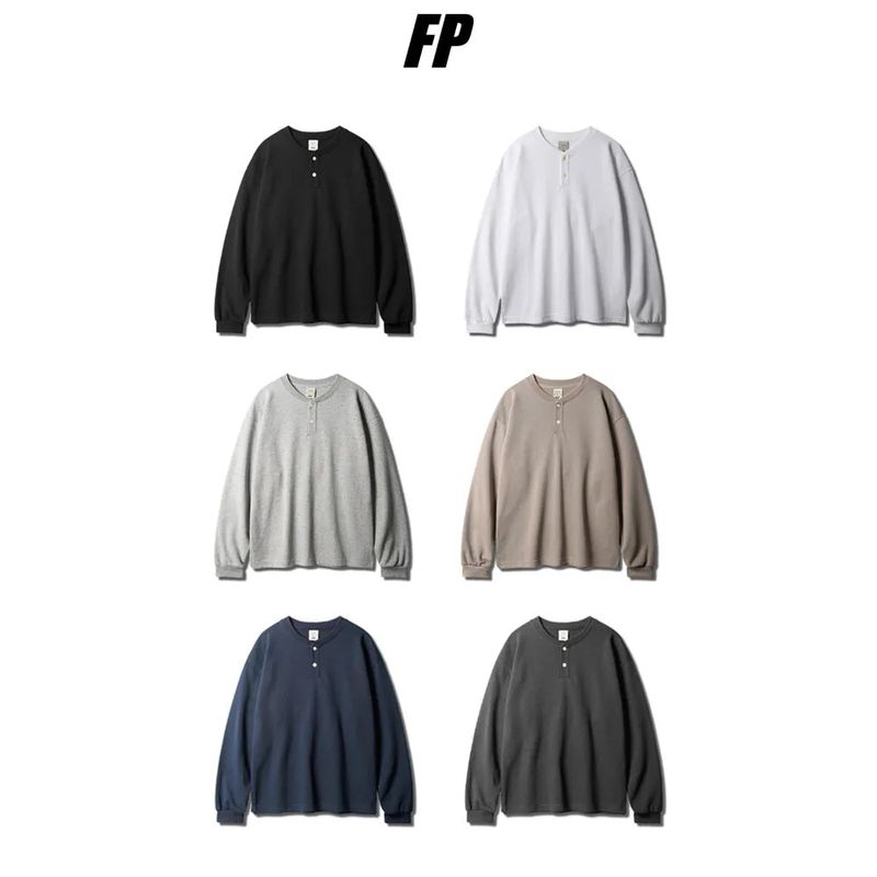 FEPL（ぺプル）の「26FW★ Double Cotton Henley Neck Long Sleeve T-Shirt（Tops）」