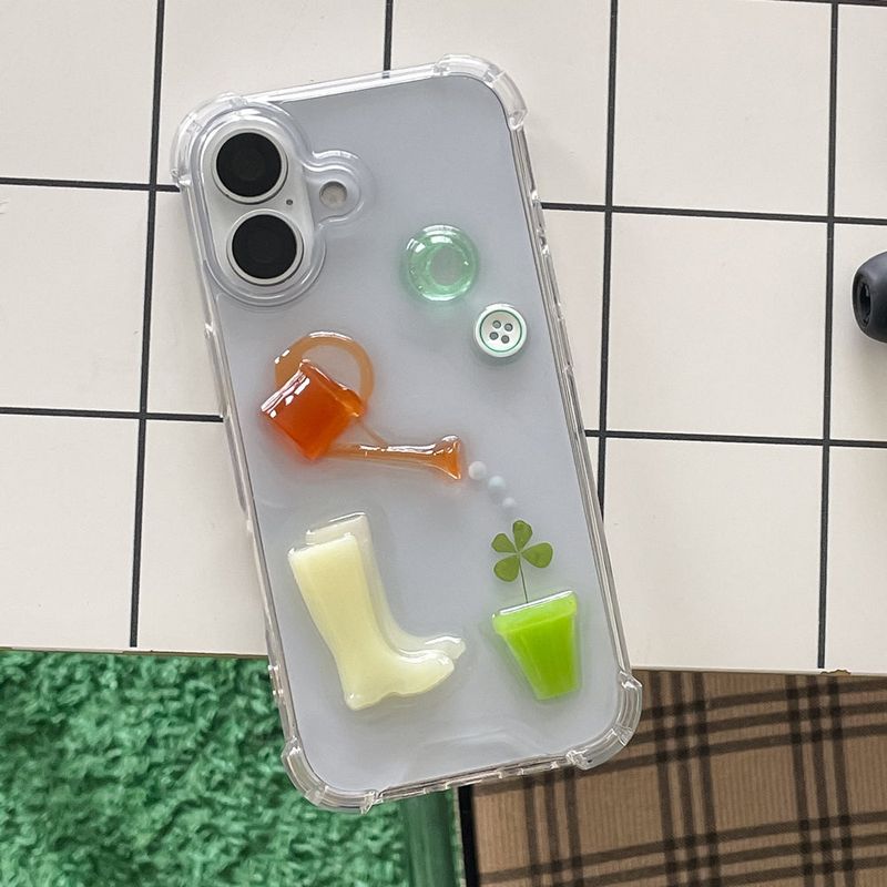 Ellebelle market（エルベルマーケット）の「[made]グリーン ガーデニング バージョン レジン フォンケース（スマホグッズ/小物）」