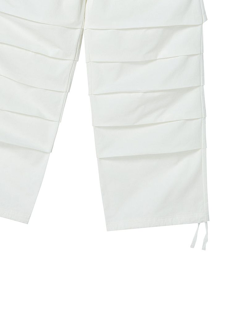 TUCK PANTS WHITE