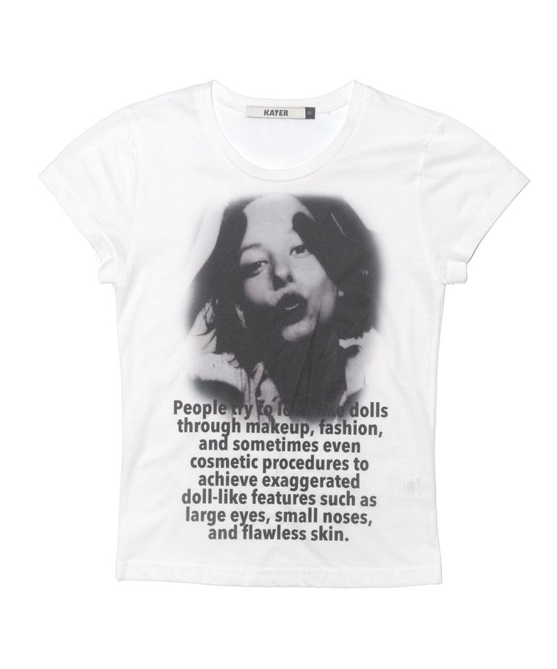 KATER（カーター）の「ユアスキン半袖Tシャツ Ivory（トップス）」