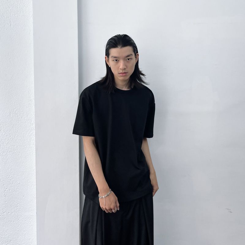 Side Snap Relaxed Tee
