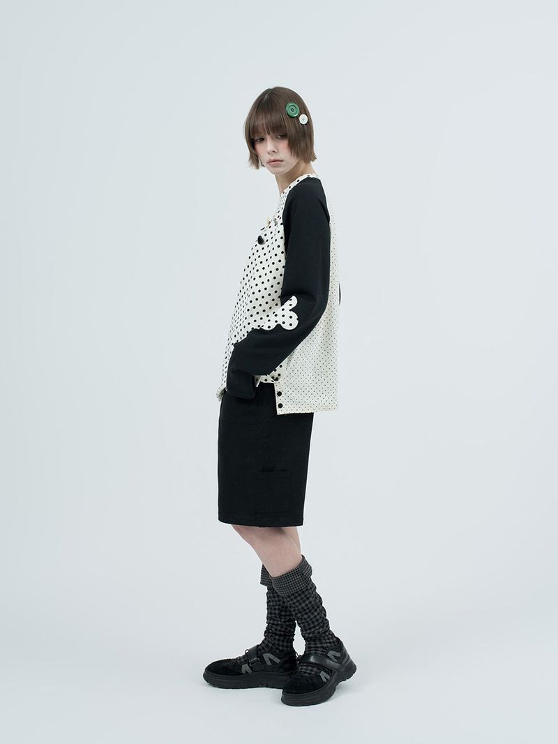 patched raglen t-shirts / white